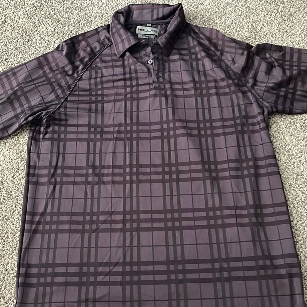 Hollas XFC - Suncadia - Purple Plaid Polo - XL